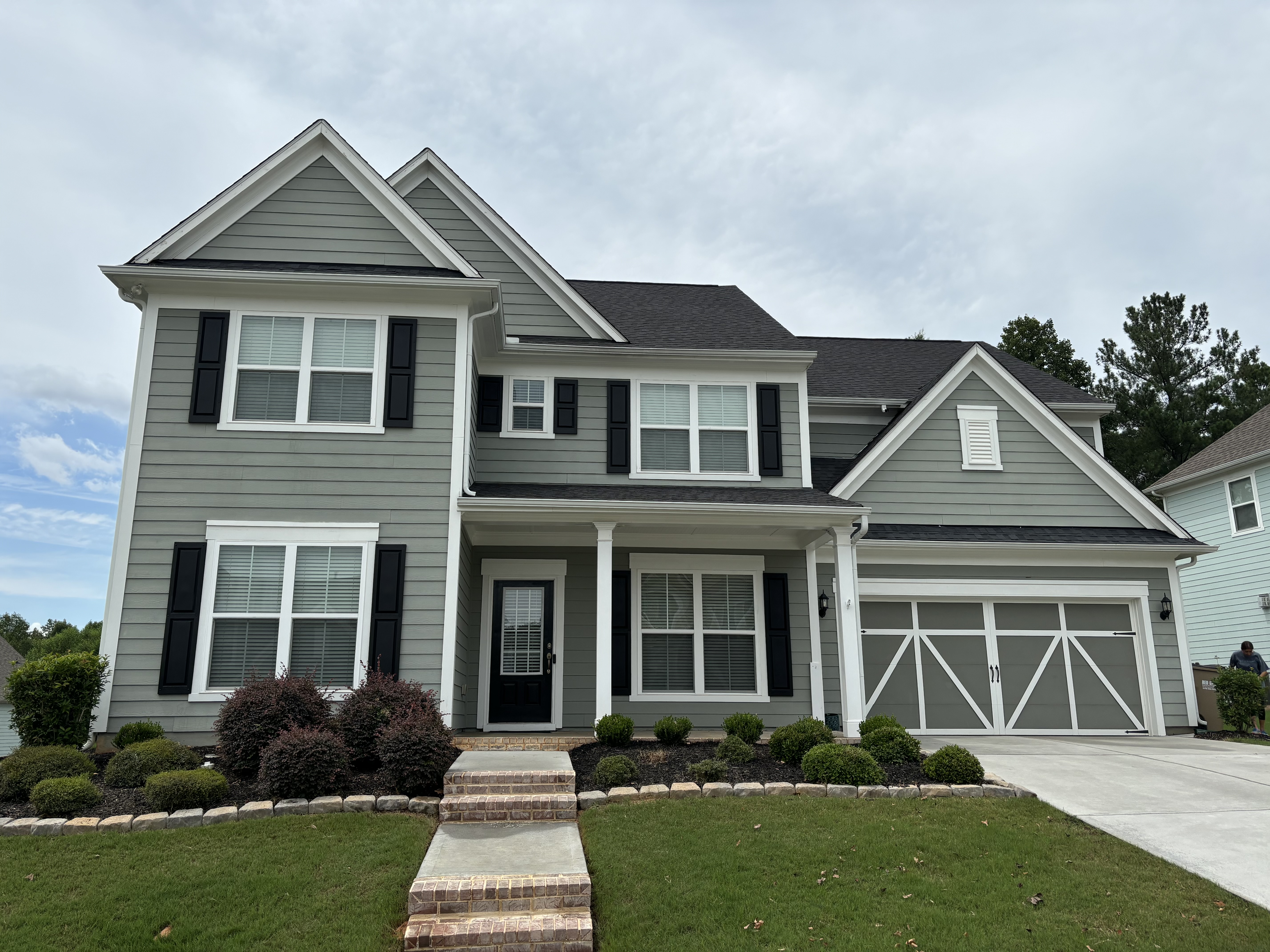 Amazing roof wash transformation in Statham GA 1